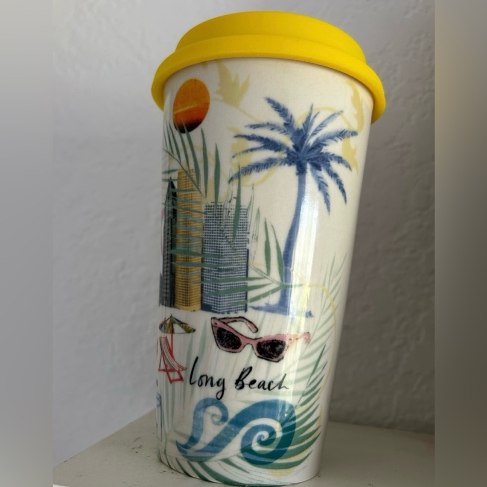 NWT Anthropologie Josie Shenoy California Travel Mug - Picture 3 of 3